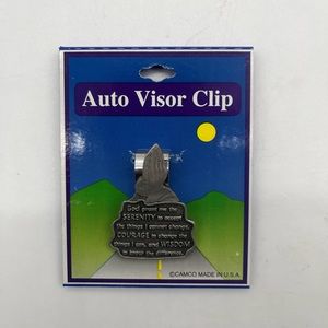 Camco serenity prayer auto visor clip Nwt